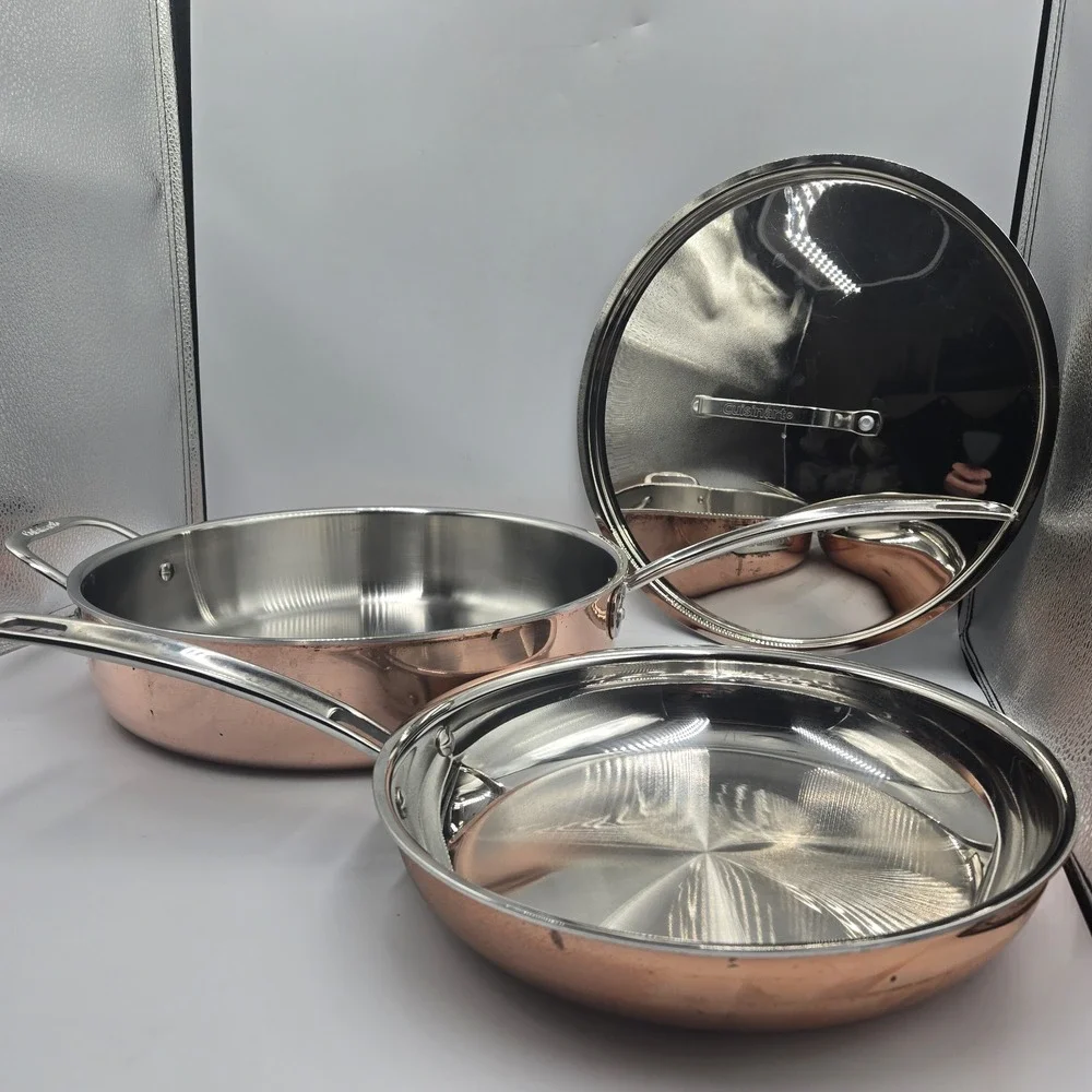 Cuisinart CTP33-30H Copper Stainless 5 Qt Saute Pan W/Lid & 10